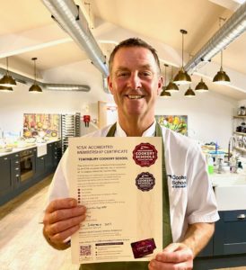 Tewinbury Head Of Cookery School Chef Tutor Lee Maycock ICSA Accredited