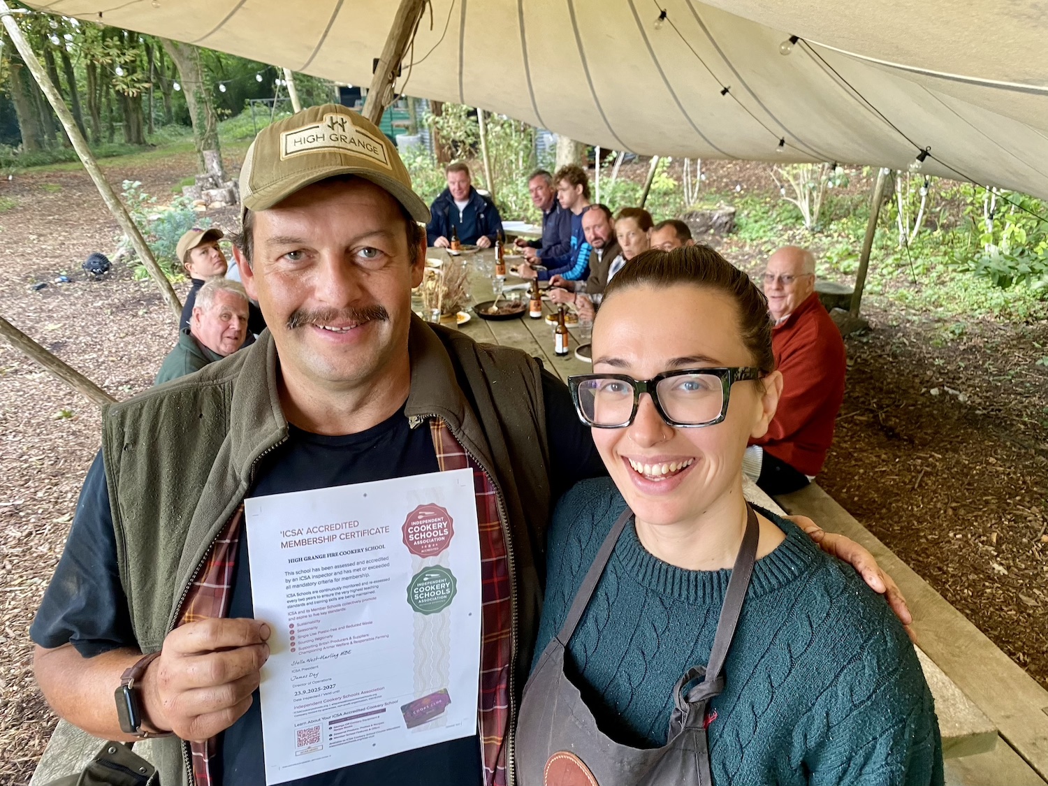 High Grange Fire Cookery School Ignites ‘Green Outdoor Experience’ Award
